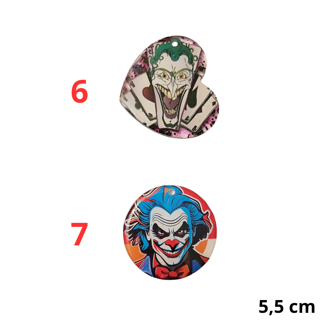 Médaille Clown/Jokers en résine
