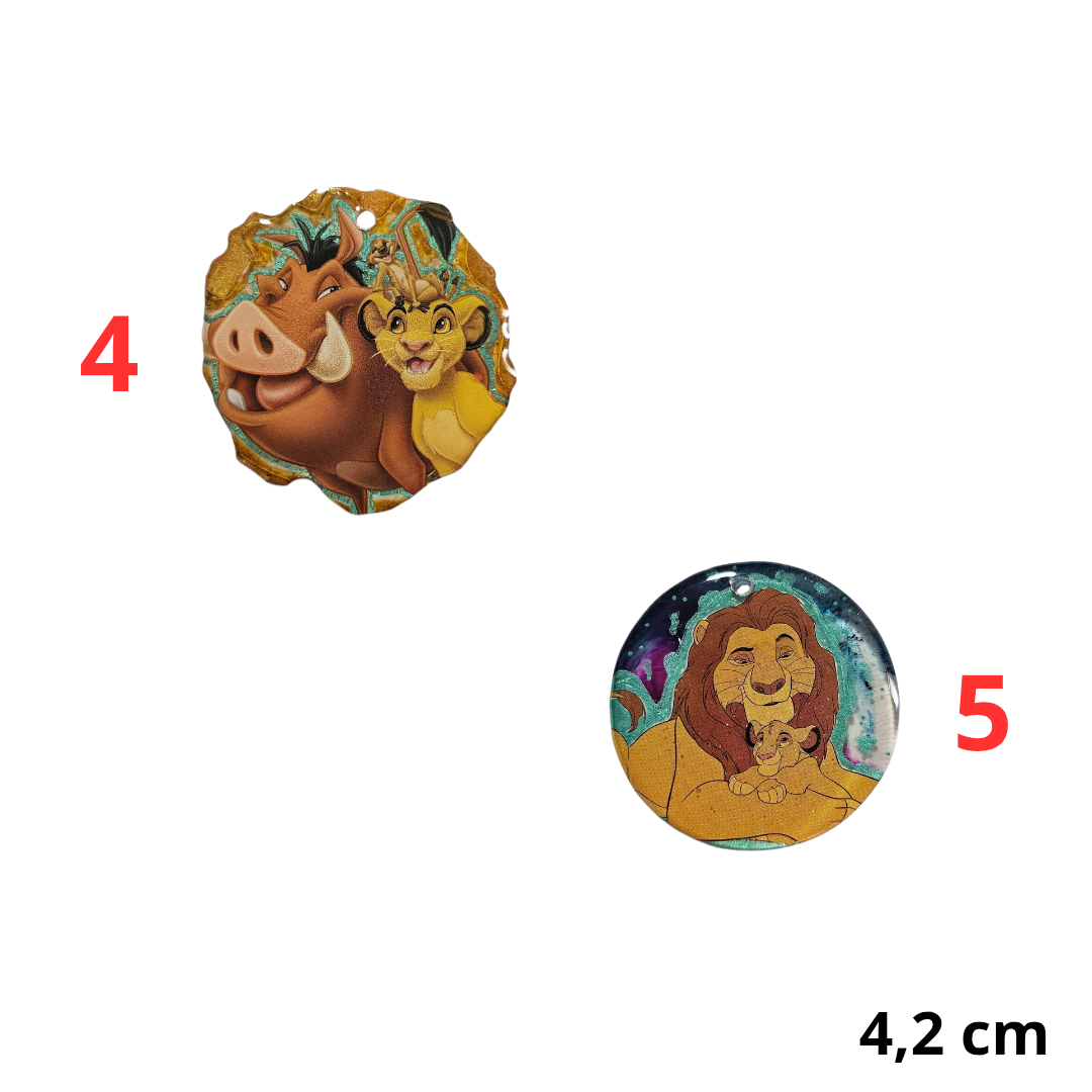 Médaille Roi Lion en résine