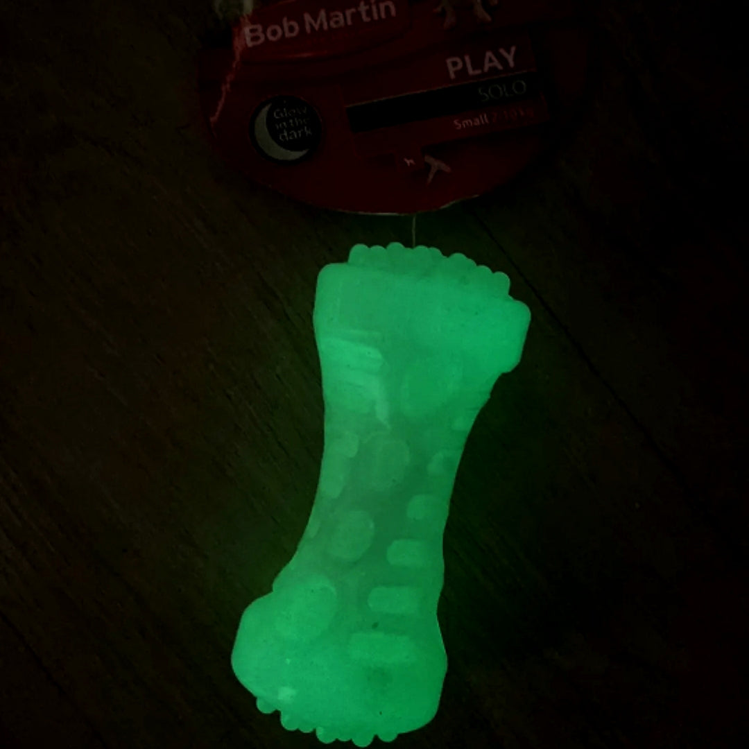 Jouet os phosphorescent